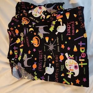 Halloween scrub top